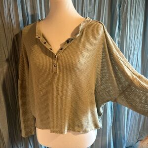 Urban Outfitters Sage Button-Down Top